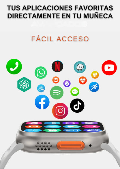 RELOJ INTELIGENTE - TEN UN MINI CELULAR EN TU MUÑECA + FUNCIONES EXCLUSIVAS DE CONTROL DE SALUD